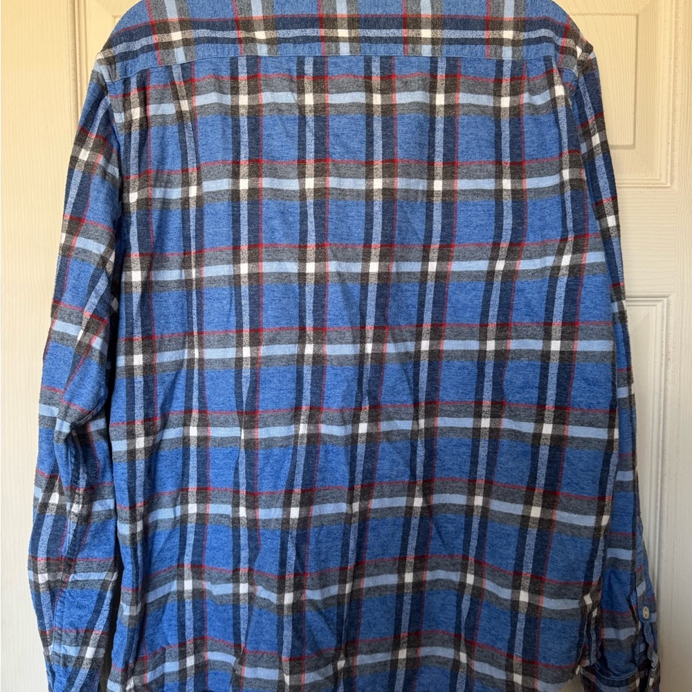 Lucky Brand Blue Men's Plaid Shirt - Picture 4 of 4